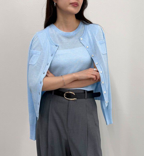 fredy emue「リネン混ノースリーブニットプルオーバー」|タンクトップ|