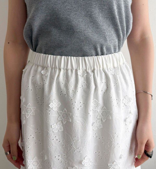 fredy emue「コットンレースギャザースカート」|スカート|