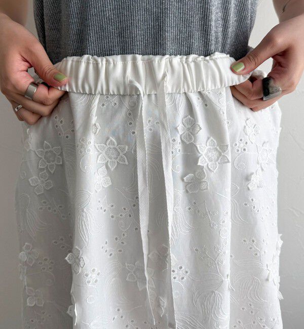 fredy emue「コットンレースギャザースカート」|スカート|