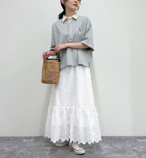 fredy emue「コットンレースギャザースカート」|スカート|