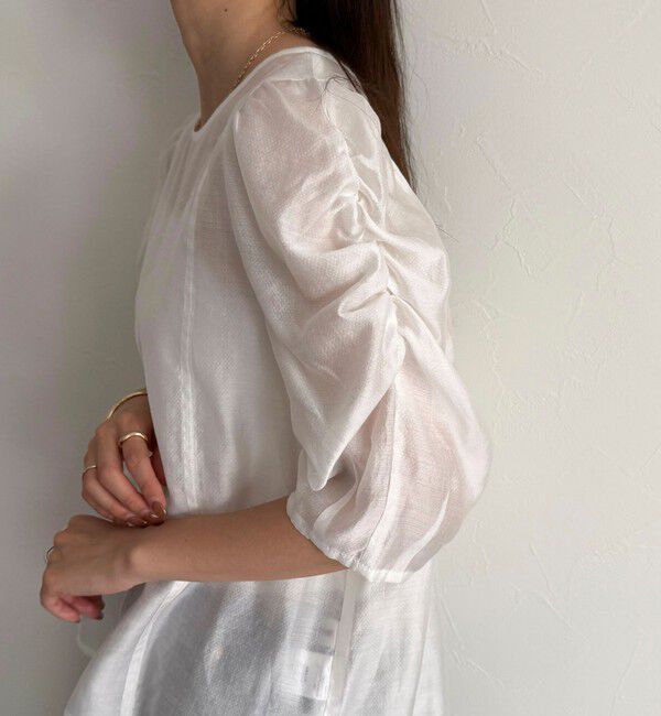 fredy emue「2WAYシアー袖ボリュームブラウス」|シャツ・ブラウス|