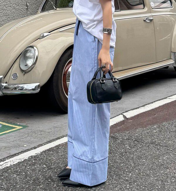 fredy emue「ストライプパジャマパンツ」|チノ|