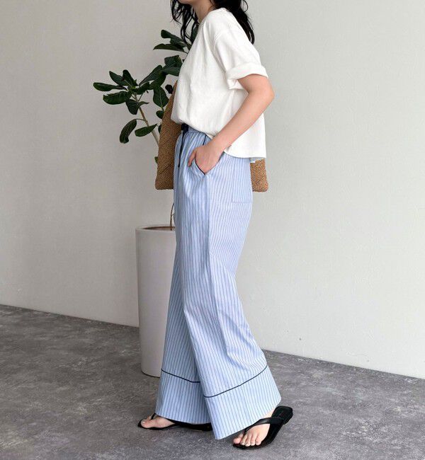 fredy emue「ストライプパジャマパンツ」|チノ|