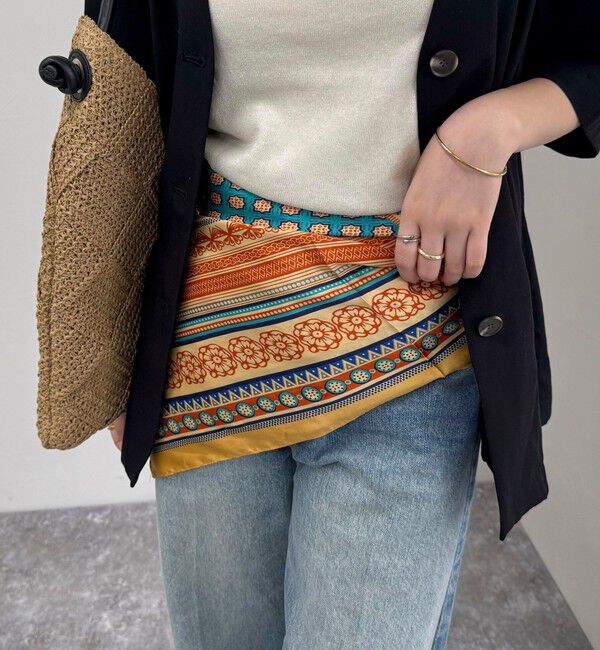 fredy emue「オリエンタルスクエアプリントスカーフ」|バンダナ・スカーフ|