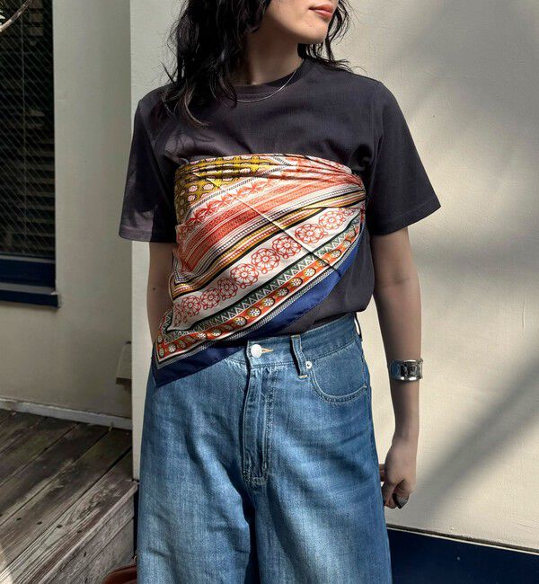 fredy emue「オリエンタルスクエアプリントスカーフ」|バンダナ・スカーフ|