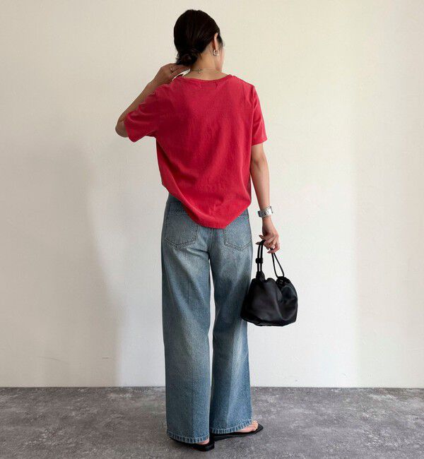 fredy emue「ヴィンテージライクピグメントTシャツ」|Tシャツ・カットソー|