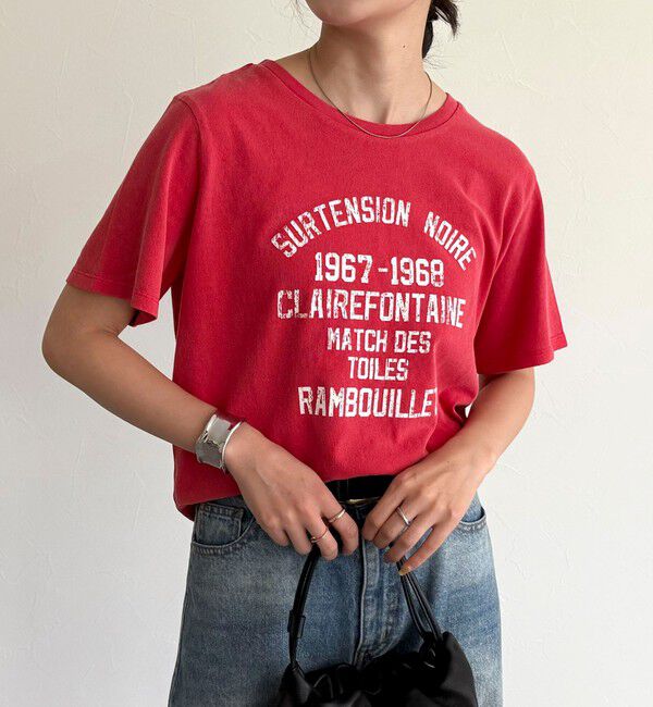 fredy emue「ヴィンテージライクピグメントTシャツ」|Tシャツ・カットソー|