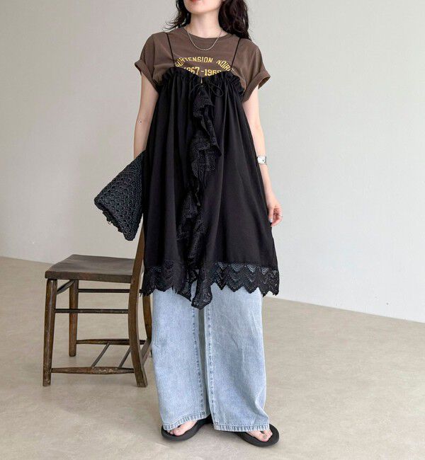 fredy emue「2ＷAYレイヤードキャミワンピース」|ワンピース|