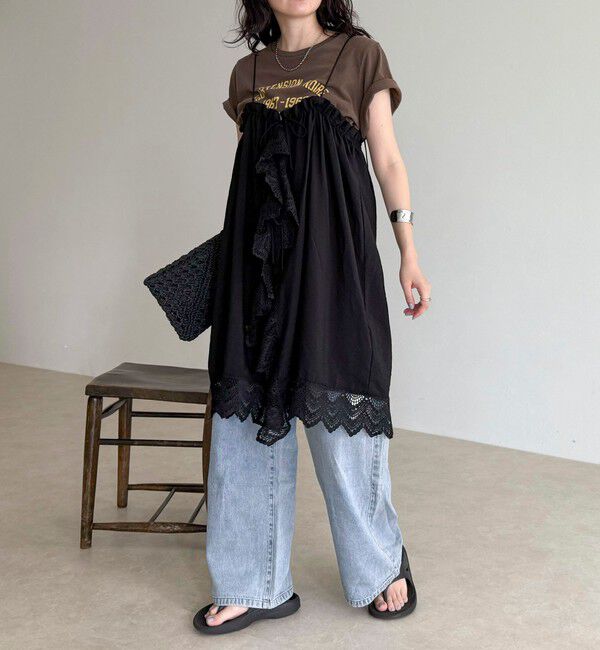 fredy emue「2ＷAYレイヤードキャミワンピース」|ワンピース|