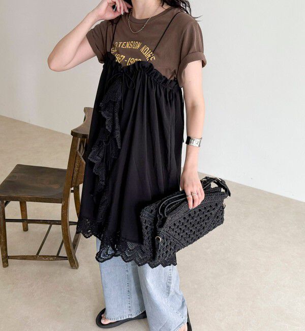 fredy emue「2ＷAYレイヤードキャミワンピース」|ワンピース|