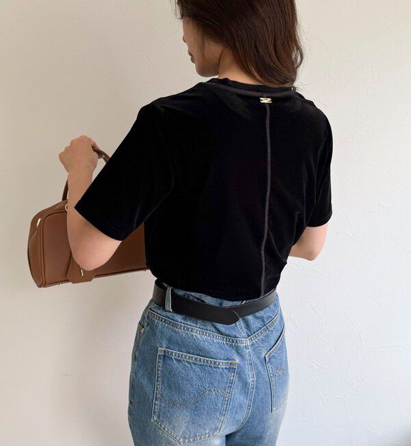 fredy emue「ベロア半袖Tシャツ」|Tシャツ・カットソー|