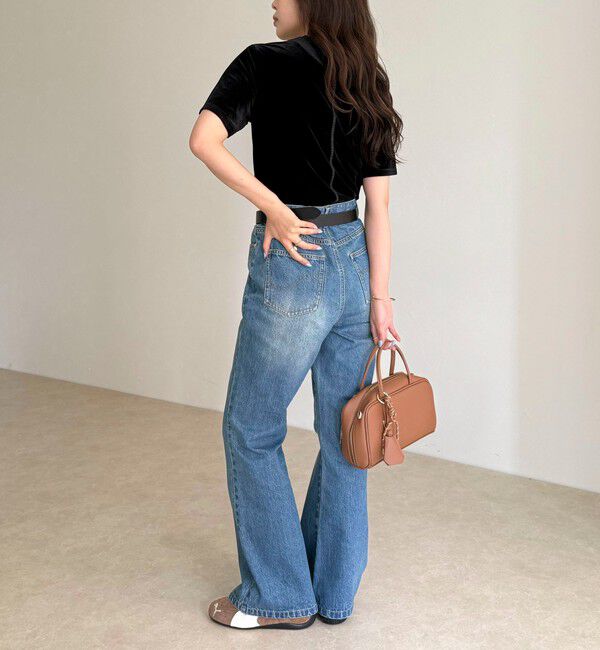 fredy emue「ベロア半袖Tシャツ」|Tシャツ・カットソー|