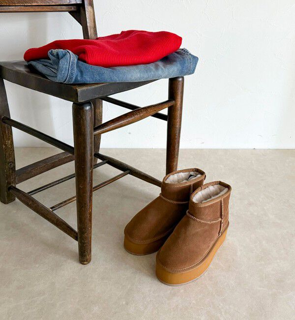 fredy emue「【EMU Australia】マイクロウール厚底ムートンブーツ」|ショートブーツ|
