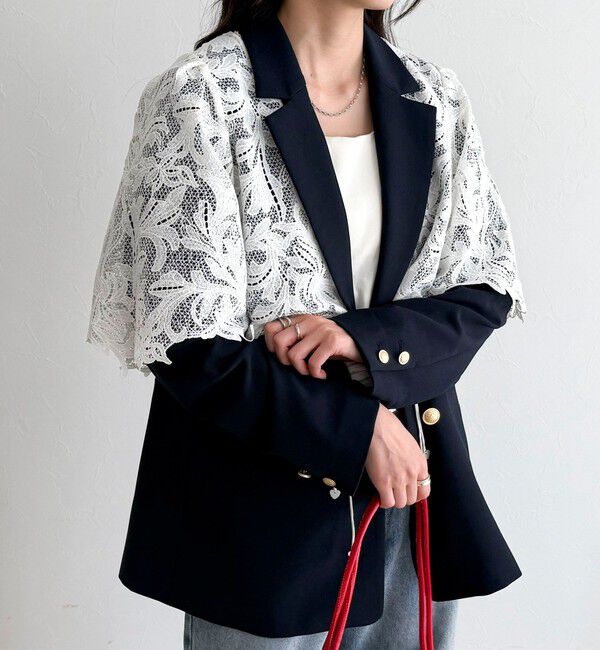 fredy emue「【3サイズ展開/オンオフ使える】ダブルブレストジャケット」|テーラードジャケット|