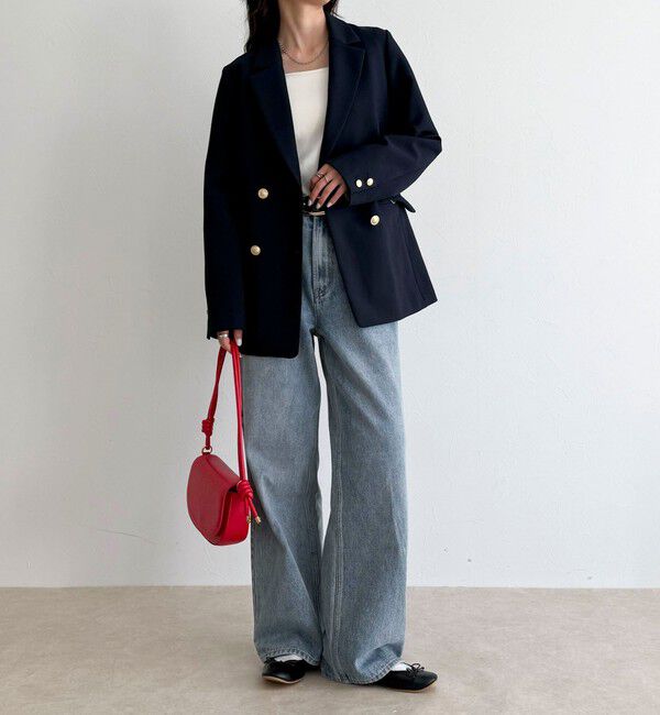 fredy emue「【3サイズ展開/オンオフ使える】ダブルブレストジャケット」|テーラードジャケット|