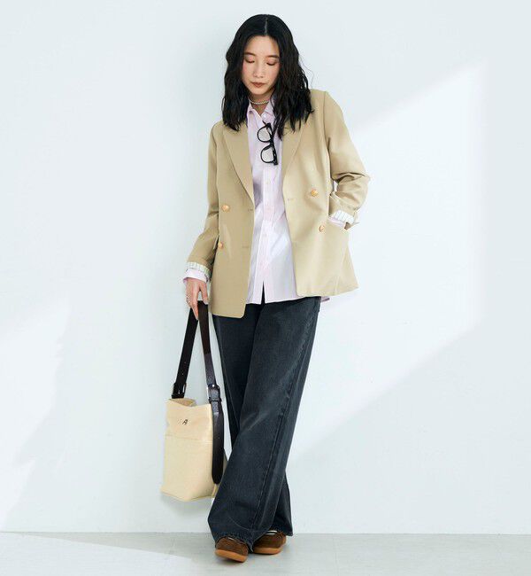 fredy emue「【3サイズ展開/オンオフ使える】ダブルブレストジャケット」|テーラードジャケット|