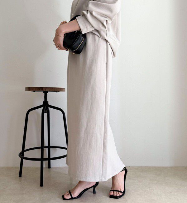 fredy emue「【セットアップ対応】パウダリーツイルイージータイトスカート」|タイト|