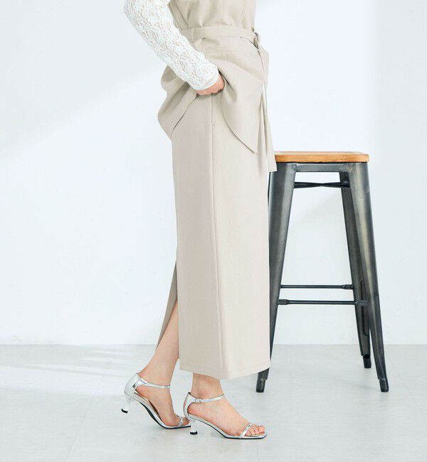 fredy emue「【セットアップ対応】パウダリーツイルイージータイトスカート」|タイト|