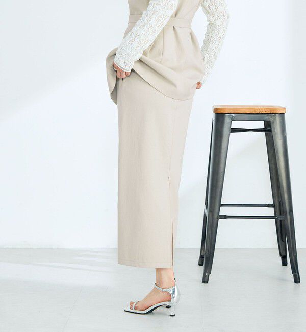 fredy emue「【セットアップ対応】パウダリーツイルイージータイトスカート」|タイト|