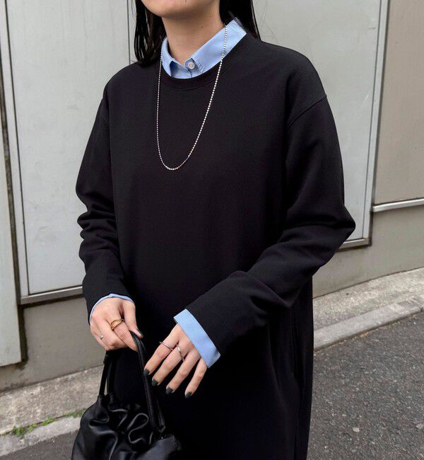 fredy emue「ジョーゼットベルト付きワンピース」|ワンピース|ブラック