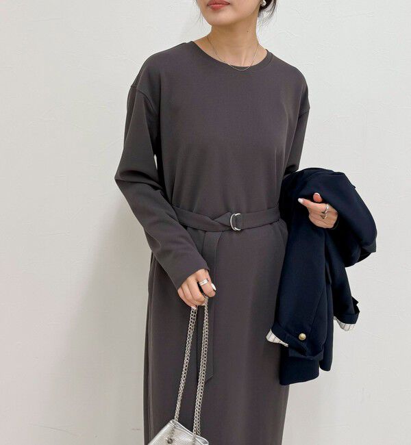 fredy emue「ジョーゼットベルト付きワンピース」|ワンピース|