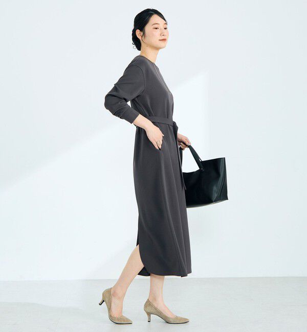 fredy emue「ジョーゼットベルト付きワンピース」|ワンピース|