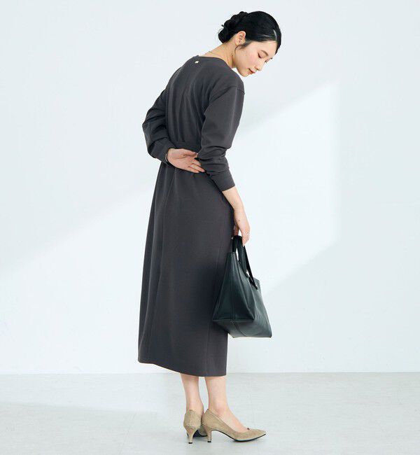 fredy emue「ジョーゼットベルト付きワンピース」|ワンピース|