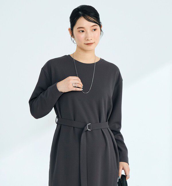 fredy emue「ジョーゼットベルト付きワンピース」|ワンピース|