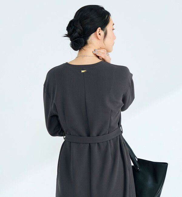 fredy emue「ジョーゼットベルト付きワンピース」|ワンピース|