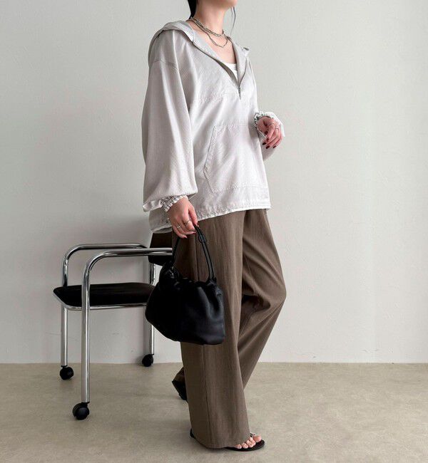 fredy emue「ストライプアノラックシャツブルゾン」|シャツ・ブラウス|