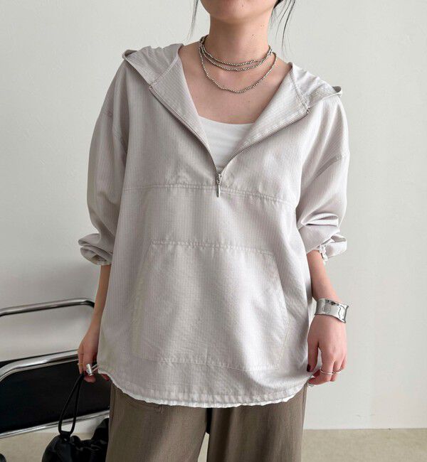 fredy emue「ストライプアノラックシャツブルゾン」|シャツ・ブラウス|