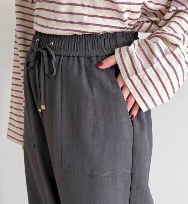 fredy emue「【接触冷感&times;UVカット/マルチ機能】ドライオックスセミワイドイージーパンツ」|チノ|