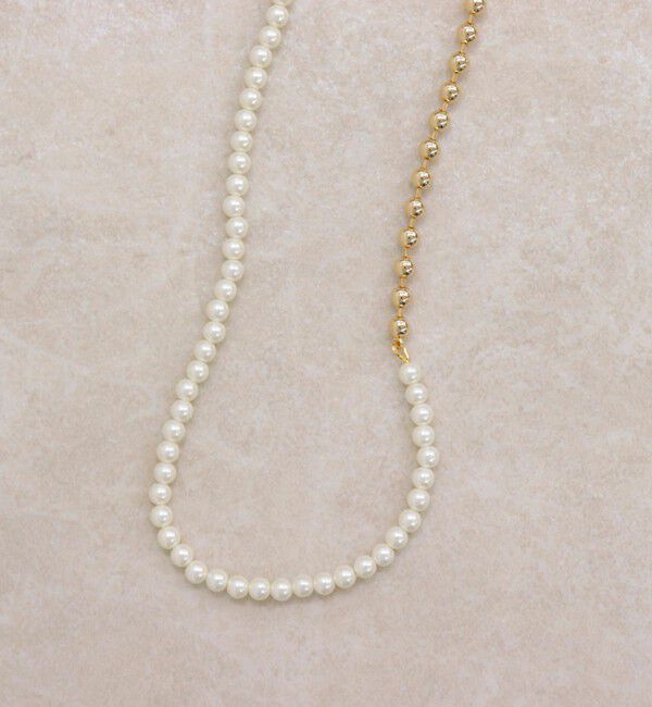 fredy emue「パールメタルフリーフックネックレス」|ネックレス|