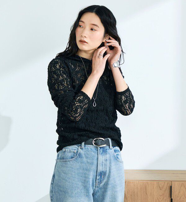 fredy emue「コットンレースフーディ」|Tシャツ・カットソー|