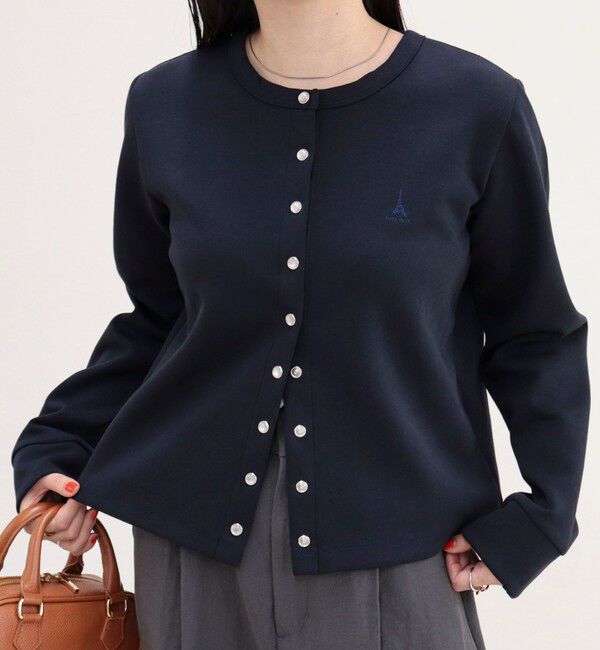 fredy emue「ドット釦ポンチカーディガン」|カーディガン|
