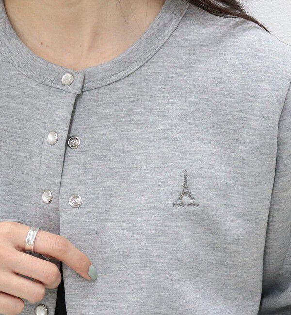 fredy emue「ドット釦ポンチカーディガン」|カーディガン|