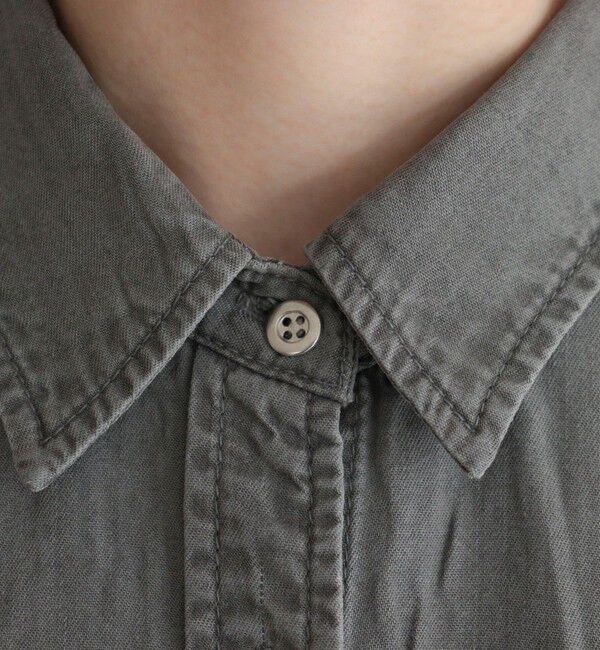 fredy emue「とろみデニムオーバーシャツ」|シャツ・ブラウス|