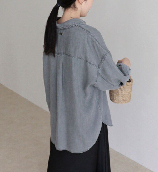fredy emue「とろみデニムオーバーシャツ」|シャツ・ブラウス|