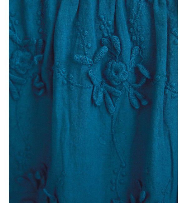 SALON adam et rope'「【WEB限定】３Dフラワーレースブラウス/ジレ［セットアップ対応］」|シャツ・ブラウス|