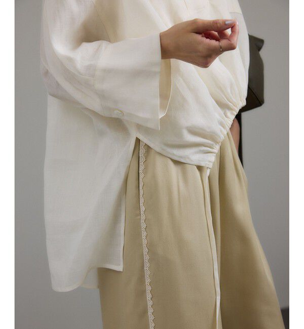 SALON adam et rope'「シアーリネンスキッパードルマンシャツ」|シャツ・ブラウス|