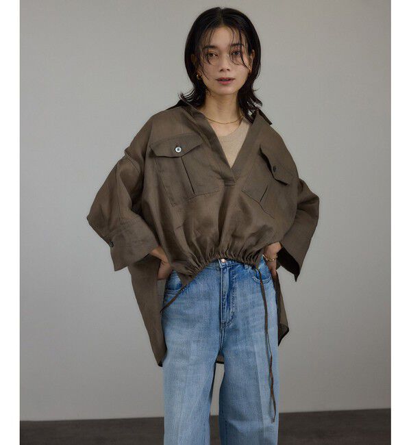 SALON adam et rope'「シアーリネンスキッパードルマンシャツ」|シャツ・ブラウス|