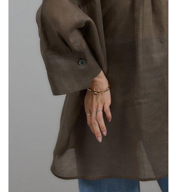 SALON adam et rope'「シアーリネンスキッパードルマンシャツ」|シャツ・ブラウス|