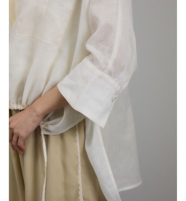 SALON adam et rope'「シアーリネンスキッパードルマンシャツ」|シャツ・ブラウス|
