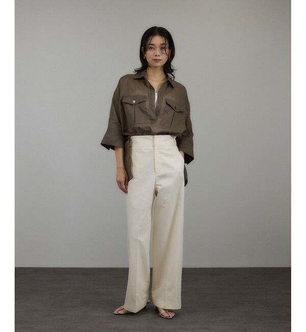 SALON adam et rope'「シアーリネンスキッパードルマンシャツ」|シャツ・ブラウス|