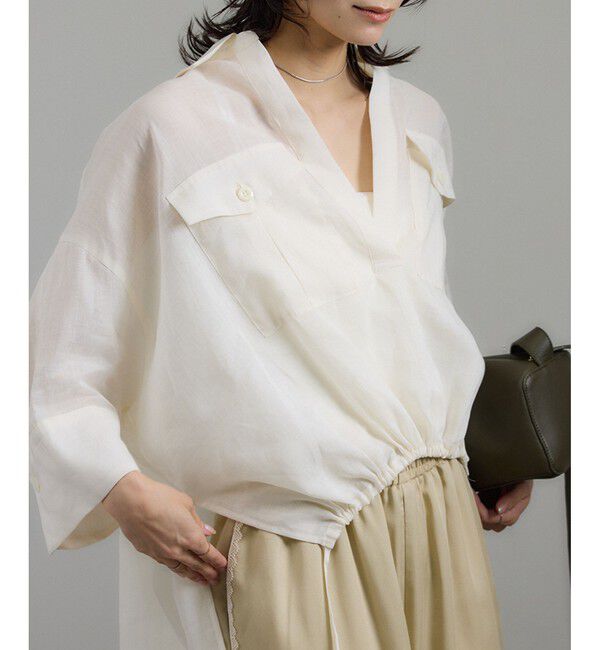 SALON adam et rope'「シアーリネンスキッパードルマンシャツ」|シャツ・ブラウス|