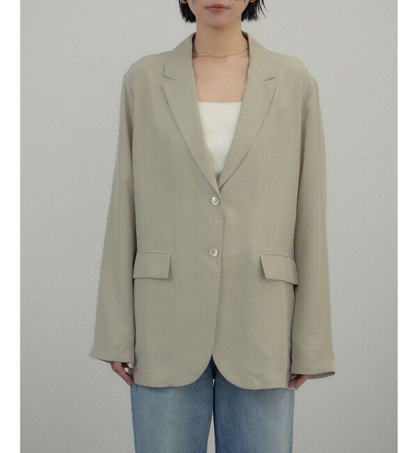 SALON adam et rope'「[26SS]GENTLE SILK ジャケット / セットアップ対応・洗える」|テーラードジャケット|