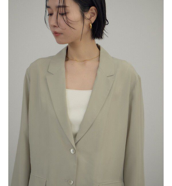 SALON adam et rope'「[26SS]GENTLE SILK ジャケット / セットアップ対応・洗える」|テーラードジャケット|
