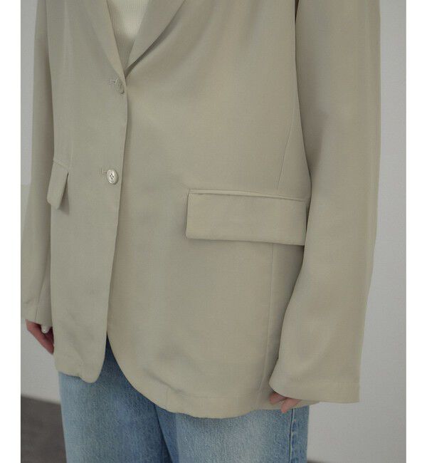 SALON adam et rope'「[26SS]GENTLE SILK ジャケット / セットアップ対応・洗える」|テーラードジャケット|