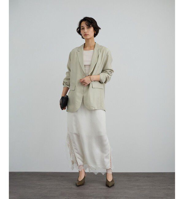 SALON adam et rope'「[26SS]GENTLE SILK ジャケット / セットアップ対応・洗える」|テーラードジャケット|