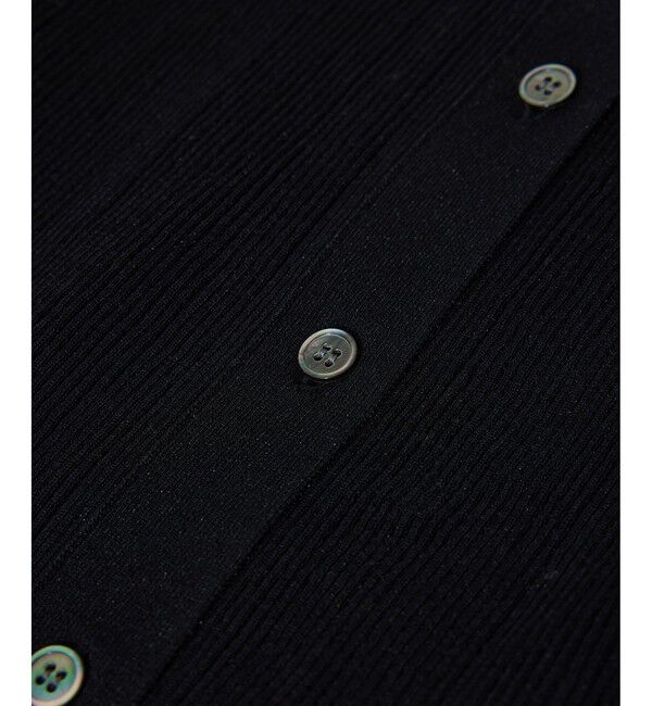 SALON adam et rope'「【WEB限定】シアーリブニットVネックカーディガン」|カーディガン|